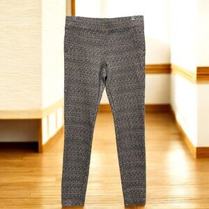 Free People Jacquard Skinny Pants Womens S Boho Cottagecore Festival Neutral